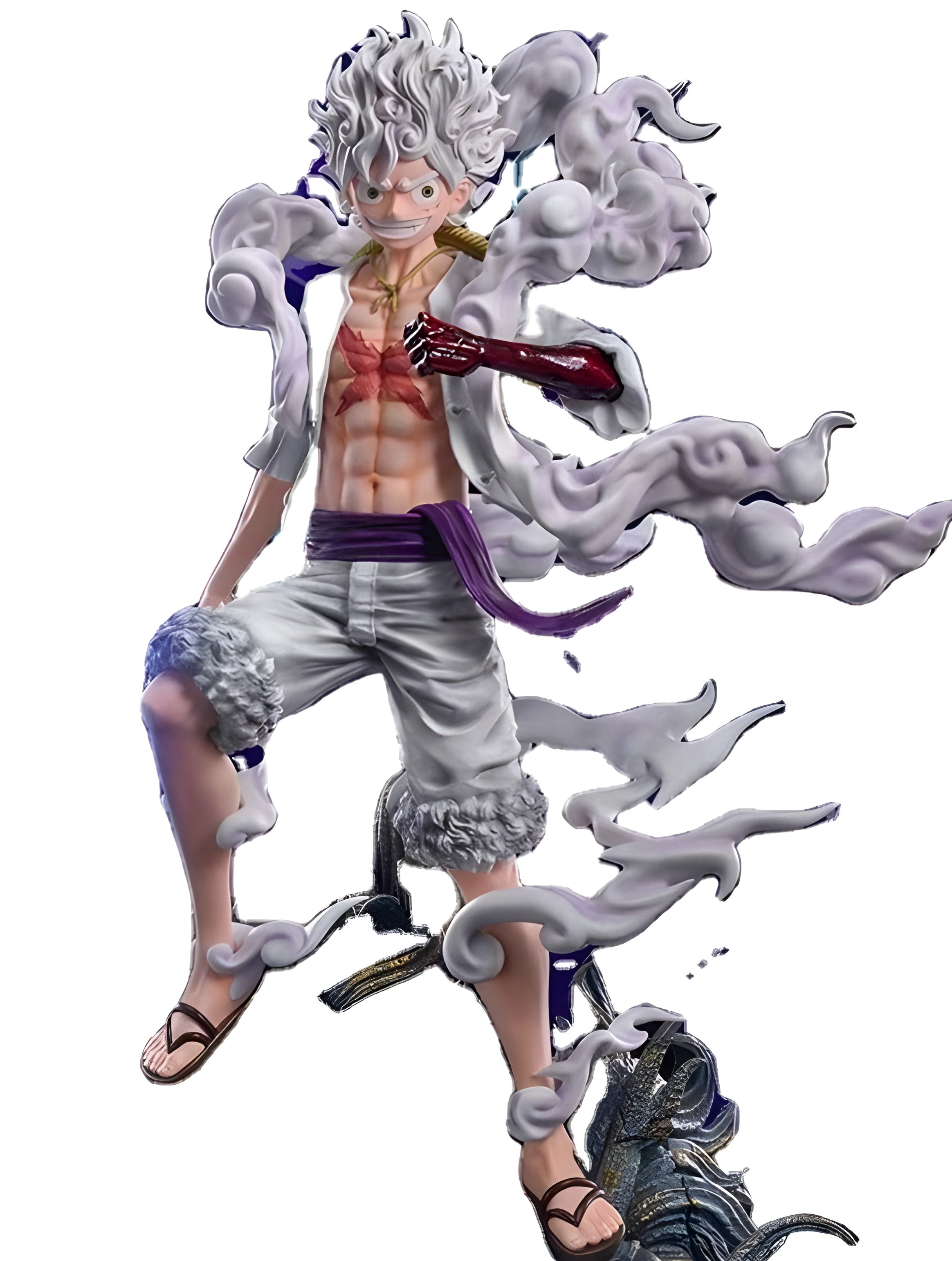 Ultimate One Piece Battle Statue – Gear 5 Luffy vs Kaido & Captain Zoro | Premium Collector Edition