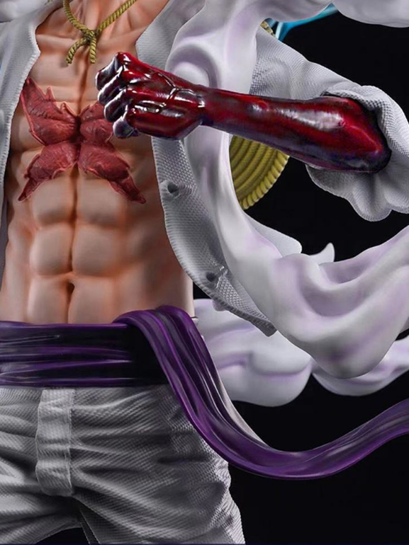 Ultimate One Piece Battle Statue – Gear 5 Luffy vs Kaido & Captain Zoro | Premium Collector Edition