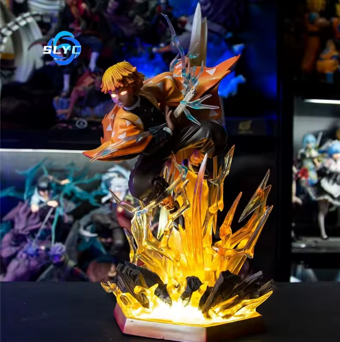 35CM Ultra-Premium Zenitsu Thunder Rage Figure ⚡ | Limited Edition PVC Anime Statue | Big-Size Collector’s Model | International Free Shipping