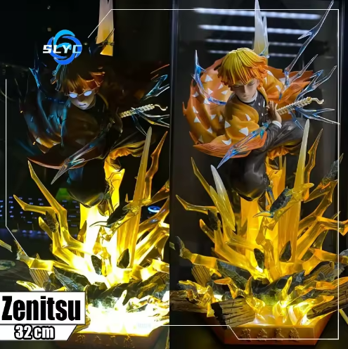 35CM Ultra-Premium Zenitsu Thunder Rage Figure ⚡ | Limited Edition PVC Anime Statue | Big-Size Collector’s Model | International Free Shipping