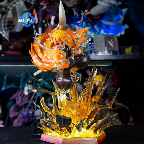 35CM Ultra-Premium Zenitsu Thunder Rage Figure ⚡ | Limited Edition PVC Anime Statue | Big-Size Collector’s Model | International Free Shipping