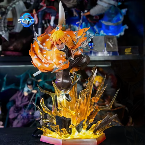 35CM Ultra-Premium Zenitsu Thunder Rage Figure ⚡ | Limited Edition PVC Anime Statue | Big-Size Collector’s Model | International Free Shipping