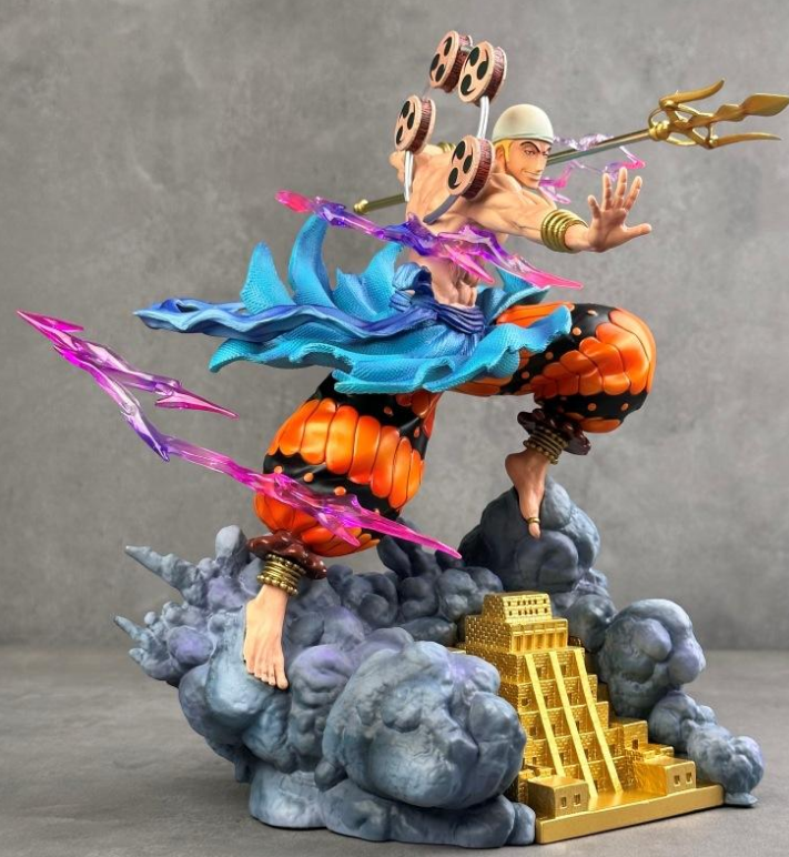 28CM Enel Thunder God Figure ⚡ | Ultra-Premium One Piece Statue | Full-Spray HD Paint PVC Model | Limited Edition | Free Worldwide Shipping