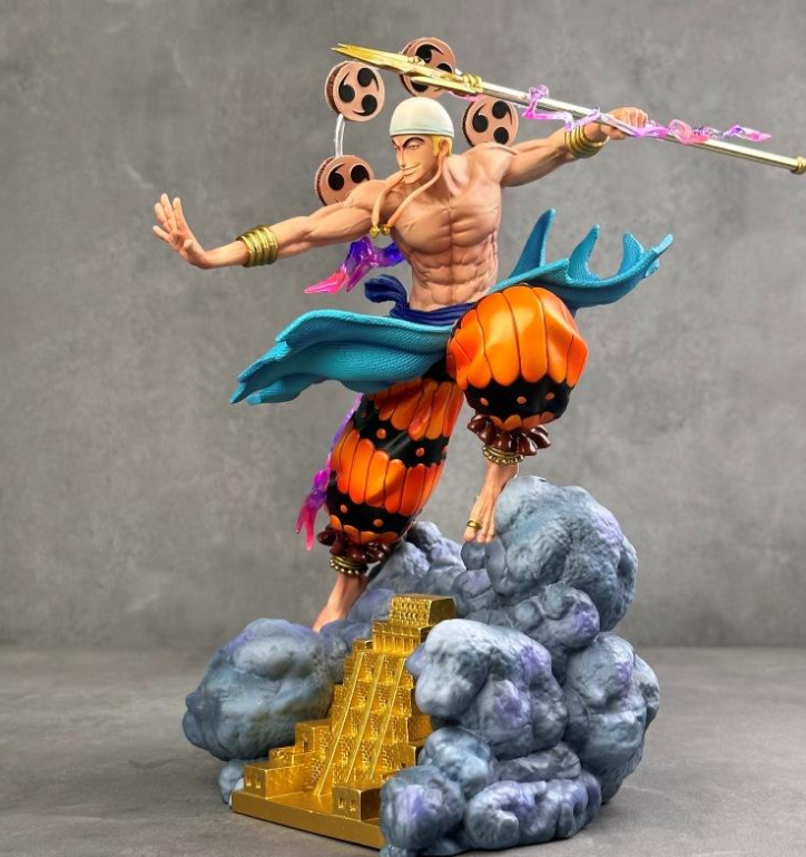 28CM Enel Thunder God Figure ⚡ | Ultra-Premium One Piece Statue | Full-Spray HD Paint PVC Model | Limited Edition | Free Worldwide Shipping