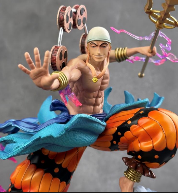 28CM Enel Thunder God Figure ⚡ | Ultra-Premium One Piece Statue | Full-Spray HD Paint PVC Model | Limited Edition | Free Worldwide Shipping