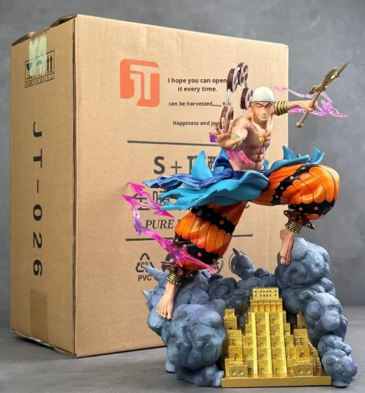 28CM Enel Thunder God Figure ⚡ | Ultra-Premium One Piece Statue | Full-Spray HD Paint PVC Model | Limited Edition | Free Worldwide Shipping