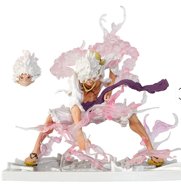 23CM Gear 5 Luffy Neon Edition ⚡ | 2025 New Arrival | Ultra-Premium One Piece Nika Figure w/ Two Heads | Blue Neon Effect Display | Free Worldwide Shipping